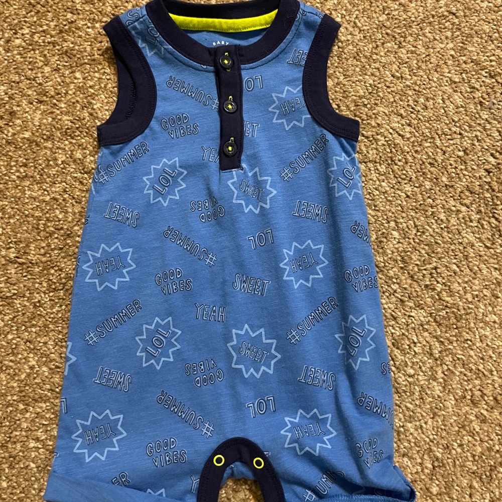 Boys sleeveless romper